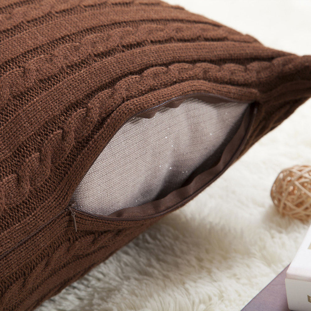Knitting Fashion Throw Pillow Cases Cafe Sofa Cushion Cover Home Decor
