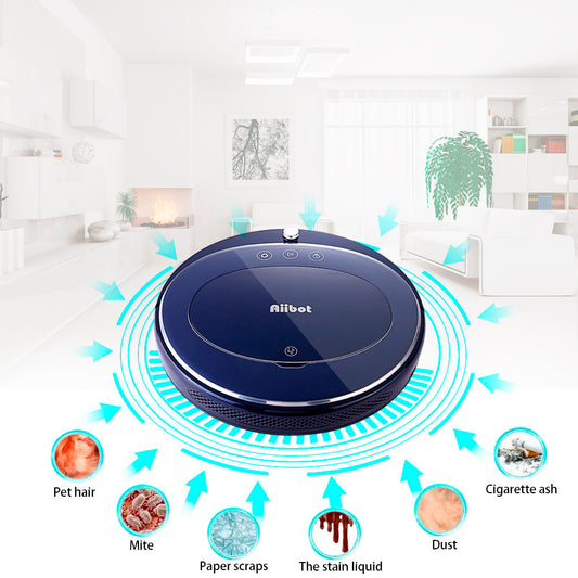 Low Noise Intelligent Vacuum Cleaner Sweeping Robot Self-refilling Four Cleaning