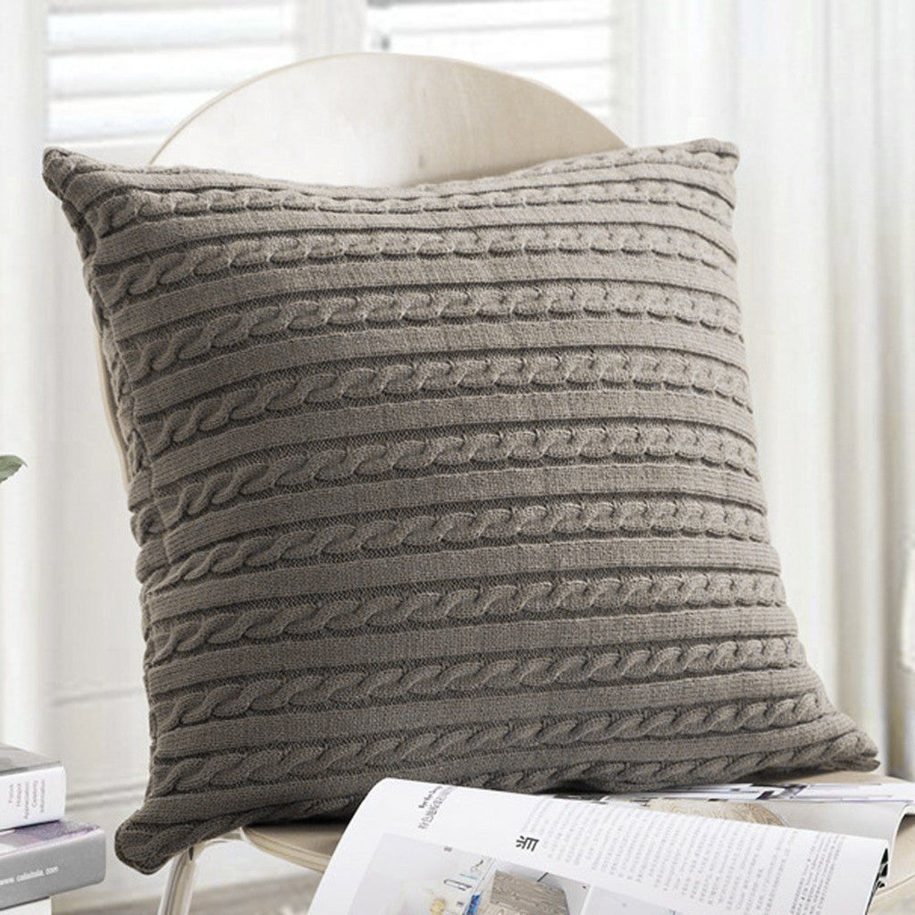 Knitting Fashion Throw Pillow Cases Cafe Sofa Cushion Cover Home Decor