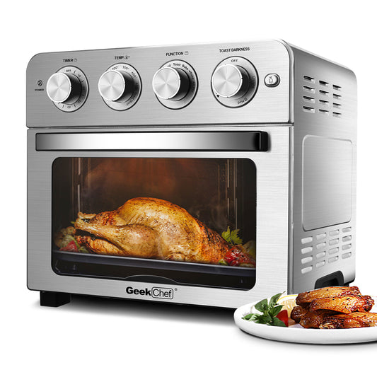 1700W Geek Chef Stainless Steel Air Fryer Toaster Oven