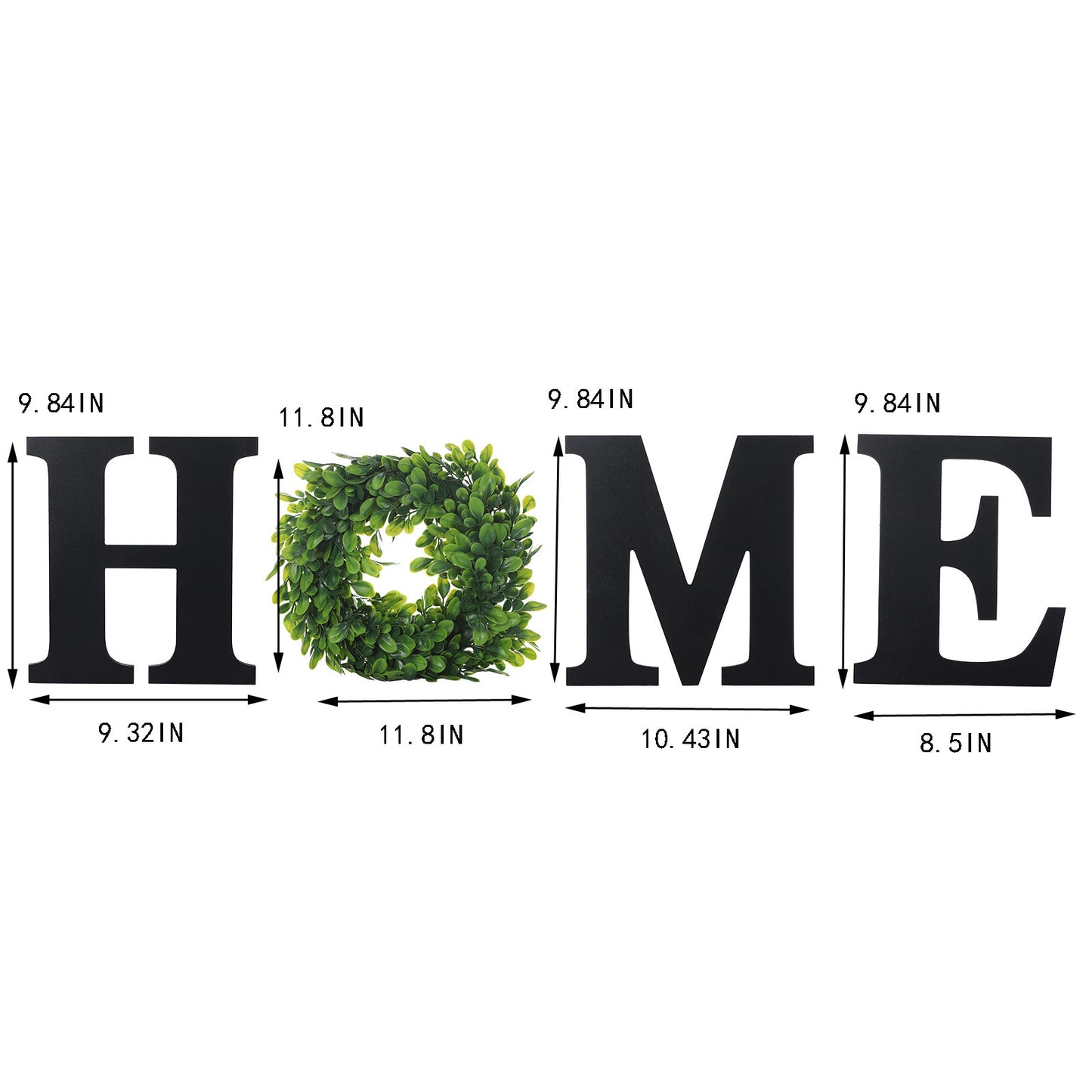 Wall Hanging Wood Home Sign With Artificial  Letters Decorative Wall Decor Signs